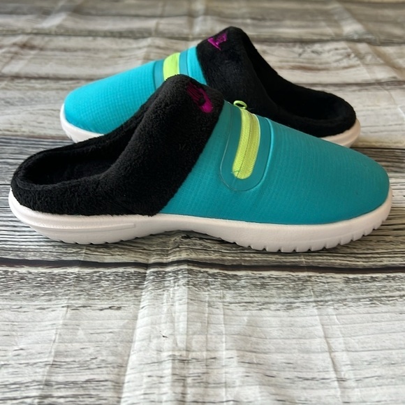 Nike Women’s Burrows Turquoise Blue/Blk ( Slip on ) Size 6 - Picture 4 of 10